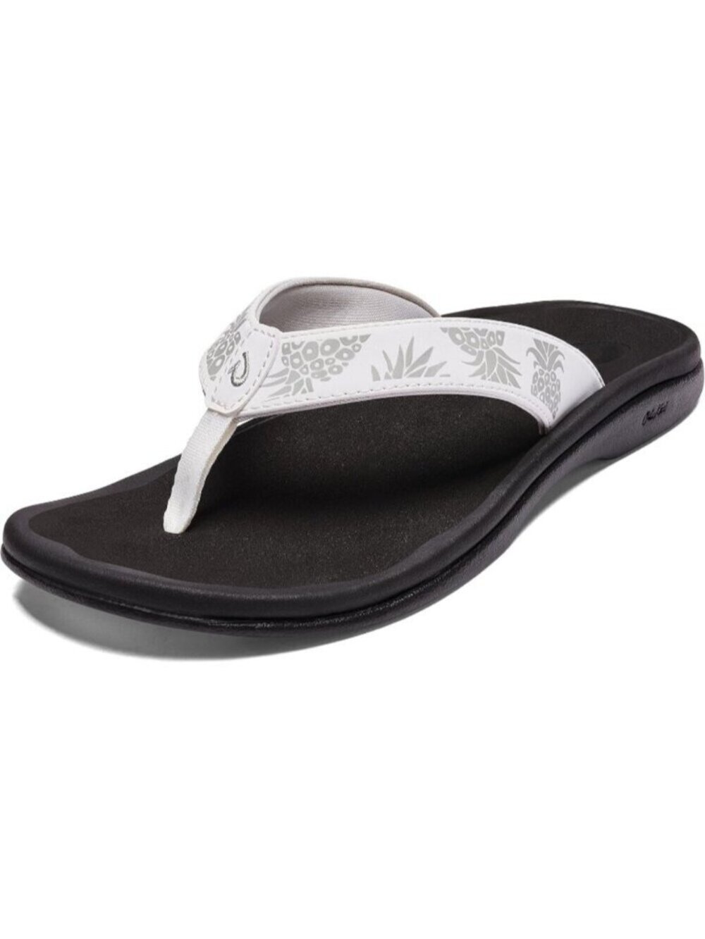 Women Bright White Sandals Water Resistant Flip Flops with Arch Support Comfort